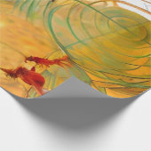Levendig abstract met vreemde vormen cadeaupapier (Hoek)