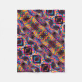 Levendig Abstract Mozaïek Dekbed Fleece Deken (Voorkant)