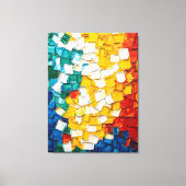 Levendig Abstract olieverfschilderij Canvas Afdruk (Voorkant)