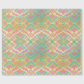 Levendig abstract ontwerp cadeaupapier (Vlak)