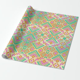 Levendig abstract ontwerp cadeaupapier