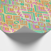 Levendig abstract ontwerp cadeaupapier (Hoek)