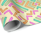 Levendig abstract ontwerp cadeaupapier (Rol Hoek)