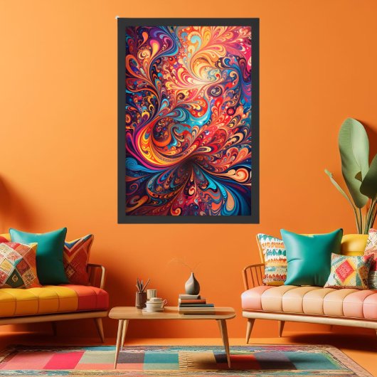 Levendig abstract ontwerp poster