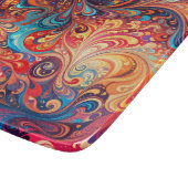 Levendig abstract ontwerp snijplank (Hoek)