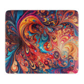 Levendig abstract ontwerp snijplank (Voorkant)