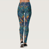 Levendig Abstract Paisley-geïnspireerd patroon (2) Leggings (Achterkant)