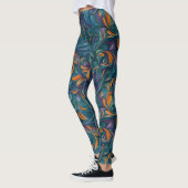 Levendig Abstract Paisley-geïnspireerd patroon (2) Leggings (Links)