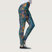 Levendig Abstract Paisley-geïnspireerd patroon (2) Leggings (Rechts)