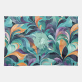 Levendig Abstract Paisley-geïnspireerd patroon Theedoek (Horizontaal)