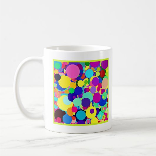Levendig Abstract Palet Koffiemok (Links)
