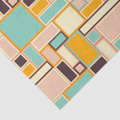 Levendig abstract patroon met rechthoeken tissuepapier (Detail)