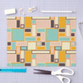 Levendig abstract patroon met rechthoeken tissuepapier (Craft)