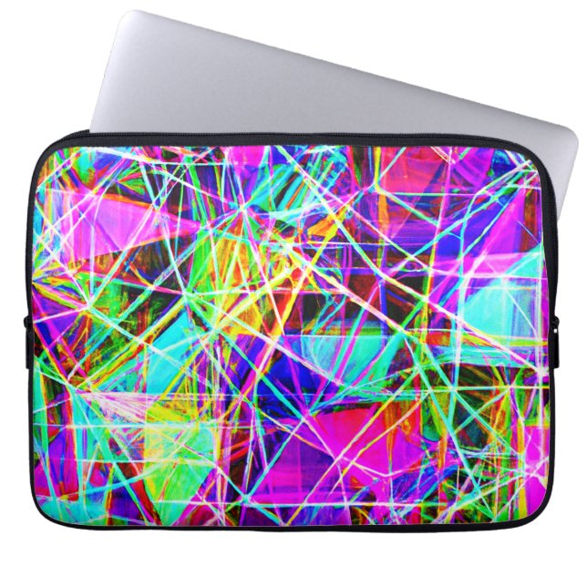 Levendig Abstract patroonontwerp Laptop Sleeve (Voorkant)