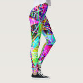 Levendig Abstract patroonontwerp Leggings (Rechts)
