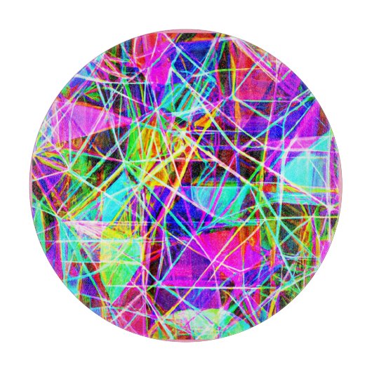 Levendig Abstract patroonontwerp Snijplank (Voorkant)
