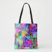 Levendig Abstract patroonontwerp Tote Bag (Voorkant)