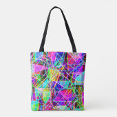 Levendig Abstract patroonontwerp Tote Bag (Achterkant)