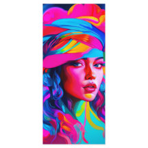 Levendig Abstract Portret Bladwijzer