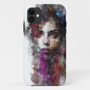 Levendig Abstract Portret iPhone 11 Hoesje