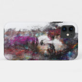 Levendig Abstract Portret iPhone 11 Hoesje (Achterkant (horizontaal))
