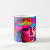 Levendig Abstract portret Koffiemok (Center)