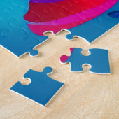 Levendig Abstract portret Legpuzzel (Zijkant)