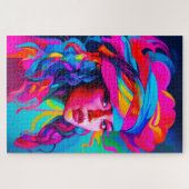Levendig Abstract portret Legpuzzel (Horizontaal)