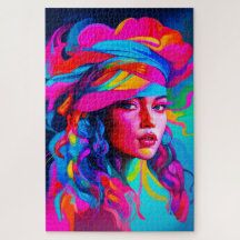 Levendig Abstract portret