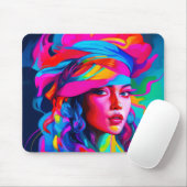 Levendig Abstract portret Muismat (Met muis)