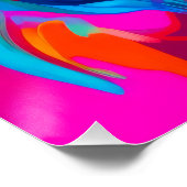 Levendig Abstract portret Perfect Poster (Hoek)