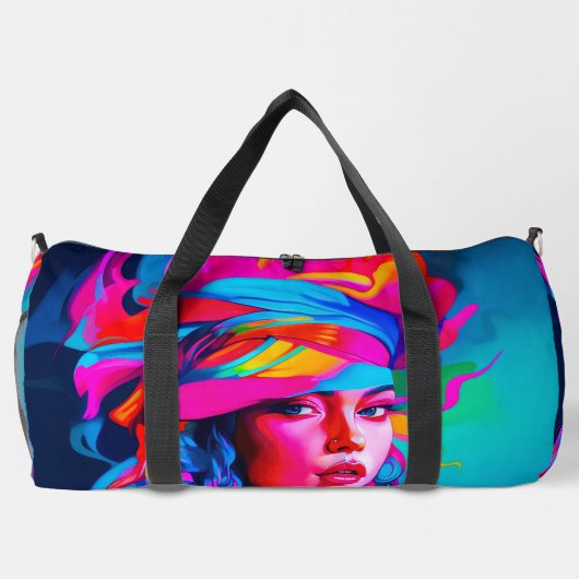 Levendig Abstract portret Plunjezak (Achterkant)