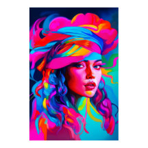 Levendig Abstract portret