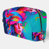 Levendig Abstract portret Toilettasje (Rechterhoek)