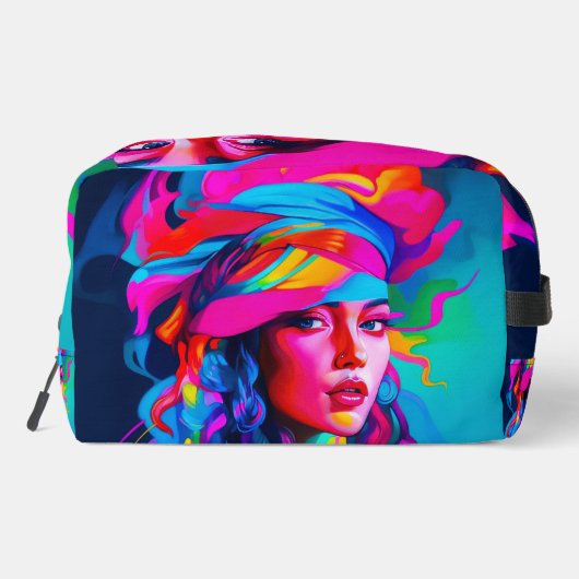Levendig Abstract portret Toilettasje (Achterkant)
