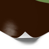 Levendig Abstract Portret van Lachende Jongen Perfect Poster (Hoek)