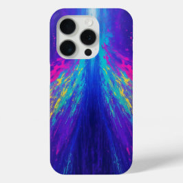 Levendig Abstract vet kleurrijk ontwerp iPhone 15 Pro Case