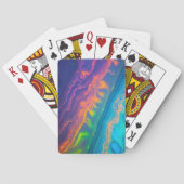 Levendig Abstract vet, kleurrijk Pokerkaarten (Achterkant)