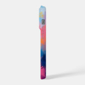 Levendig Abstract – vet roze iPhone Hoesje (Linkerkant)