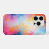 Levendig Abstract – vet roze iPhone Hoesje (Achterkant horizontaal)