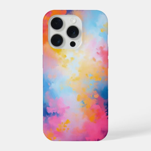 Levendig Abstract – vet roze iPhone Hoesje (Achterkant)