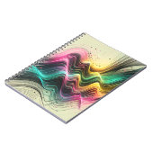 Levendig Abstract Wave Art Notitieboek (Linkerzijde)