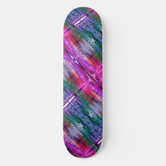 Levendig Abstract Weave, 8 1/2" Skateboard Deck (Voorkant)