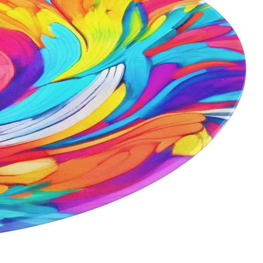 Levendig Abstract wervelartwork Snijplank (Hoek)