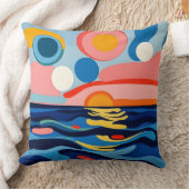 Levendig Abstract zeegezicht Kussen (Deken)