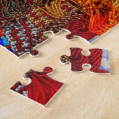 Levendig Afrikaans broodje op een lokale markt Legpuzzel (Zijkant)