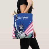 Levendig Amerikaans Vrijheidsbeeld New York NYC Tote Bag (Dichtbij)