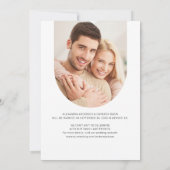 Levendig Arch 2 Foto'sModern script Save The Date (Achterkant)