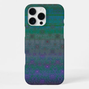 Levendig artistiek abstract geometrisch patroon iPhone 16 pro max hoesje