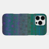 Levendig artistiek abstract geometrisch patroon iPhone hoesje (Achterkant horizontaal)